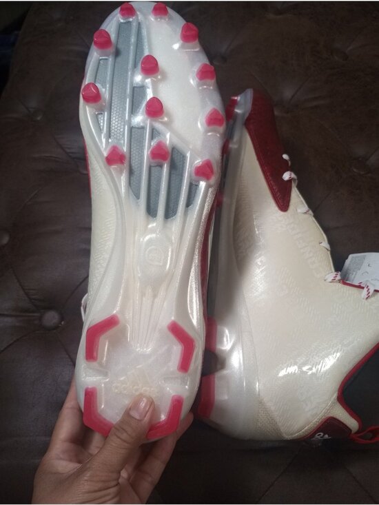 New Adidas Crazyquick 2.0 Mid Soccer/Football Cleats Red & White   Size 15